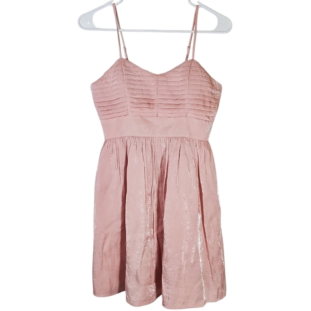 7479 * Candie's Pink Shimmer Party Mini Dress Size 3